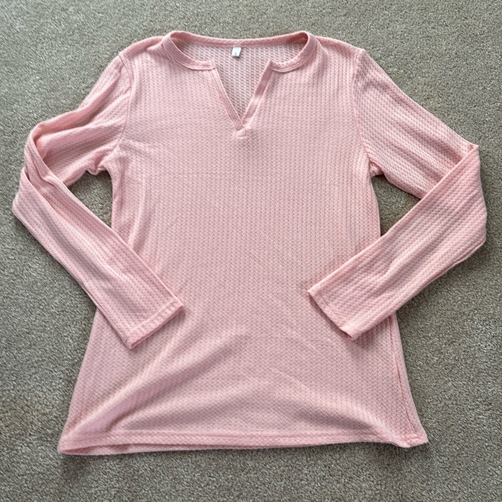 Waffle Knit Long Sleeve